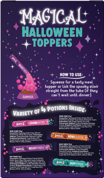 Denzel's Halloween Toppers for Dogs 4 x 15g
